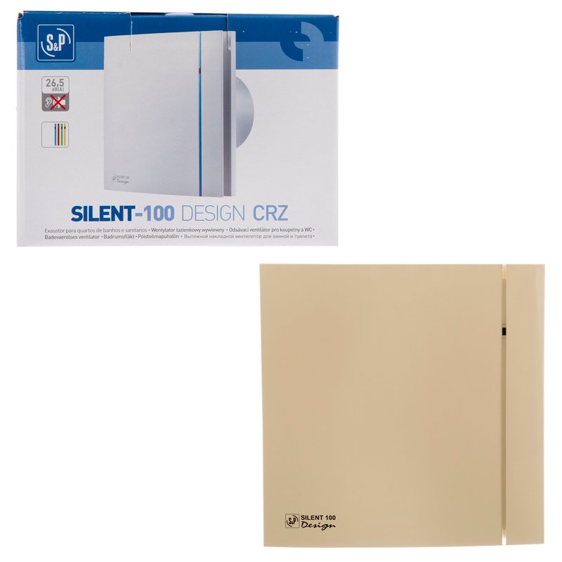 Накладной вентилятор Soler Palau SILENT-100 CRZ IVORY DESIGN 4C