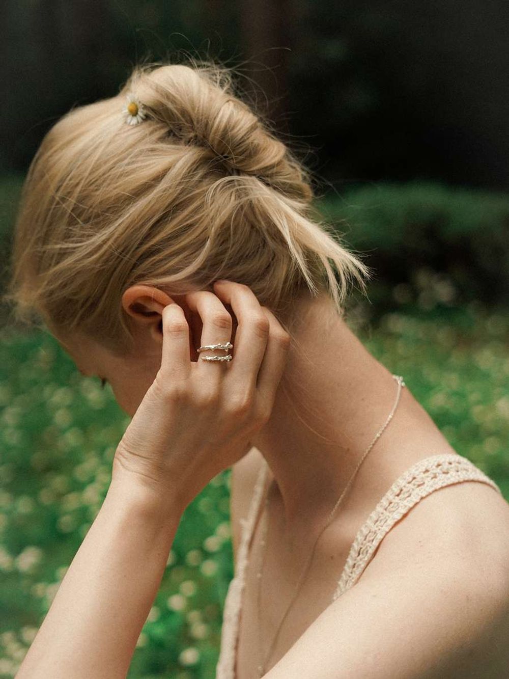 Кольцо Веточка Лиственницы