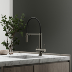 Смеситель для кухни Sancos Imola с гибким изливом, цвет вороненая сталь/черный, арт. SC4010GG