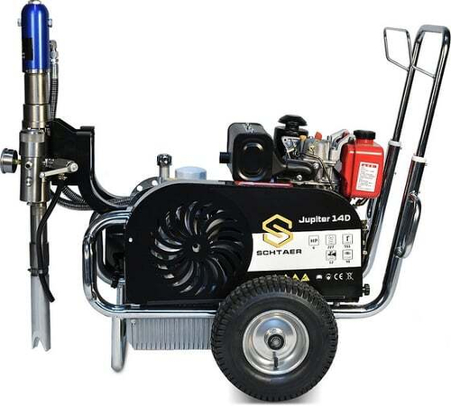 Окрасочный аппарат SCHTAER 12 л, с дизельным двигателем Jupiter 14D