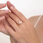 Кольцо «Первая любовь» из красного золота с перламутром