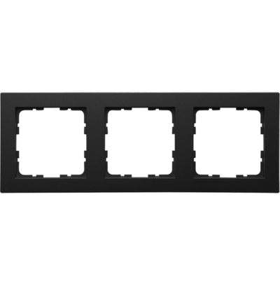 Рамка G-Classic 3-постовая, цвет черный матовый (soft touch)