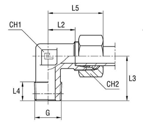 Штуцер FC90 DL15 BSPT 1/2 (в сборе)