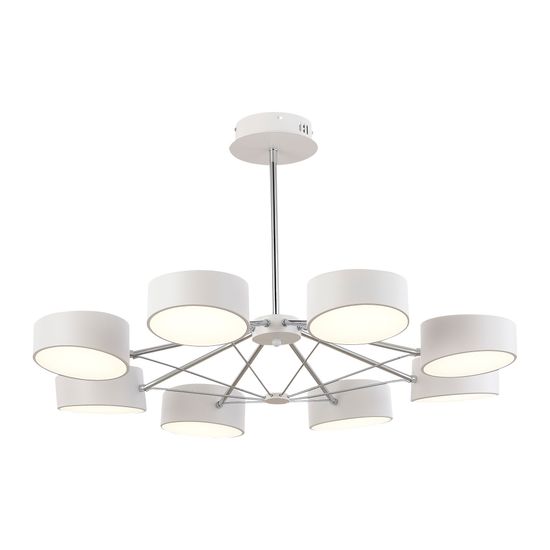 SLE6005-502-08 Светильник потолочный Белый, Хром/Белый LED 8*10W VALLE