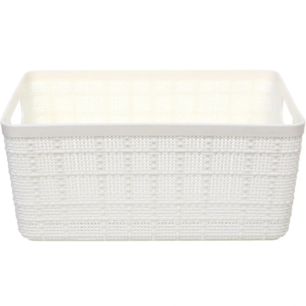 Корзина - органайзер для хранения «СТЭНТ», цвет белый, 24*18.5*10.2см