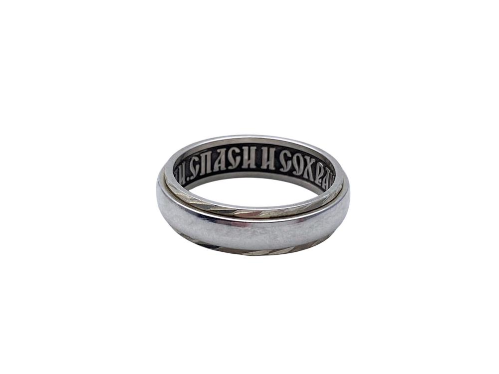 Кольцо из серебра/Чернение