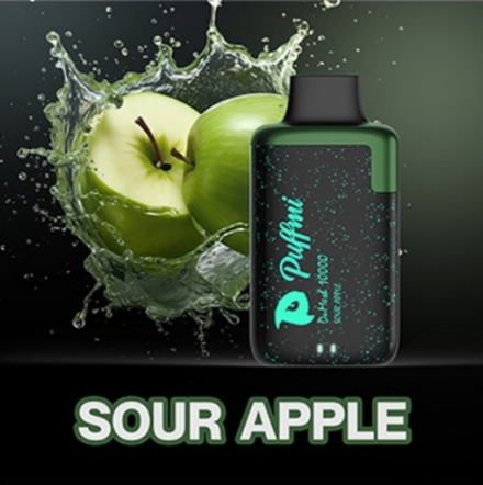 Puffmi Dumesh Sour apple (Кислое яблоко) 10000 затяжек 20мг Hard (2% Hard)