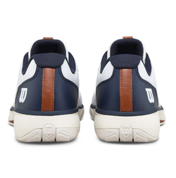 Мужские кроссовки теннисные Wilson Rush Lite 5 Clay - white/navy blazer/tofu