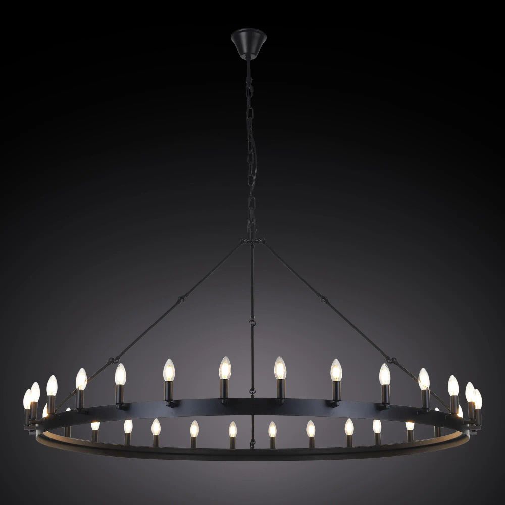 Citilux Смитсон CL470130 Люстра замковая подвесная Чёрная