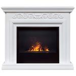 Каминокомплект Real Flame Leticia 26 WT с очагом 3D Cassette 630 Black Panel