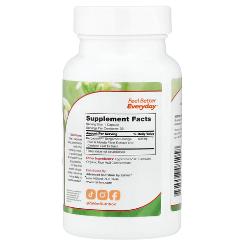 Zahler, CholestStall™, улучшенная формула холестерина, 30 капсул