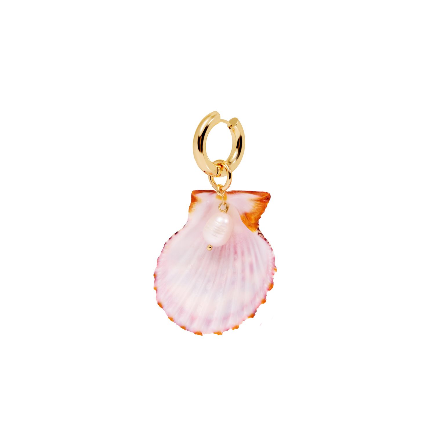 Серьга/подвеска на купальник Pink Shell Earring