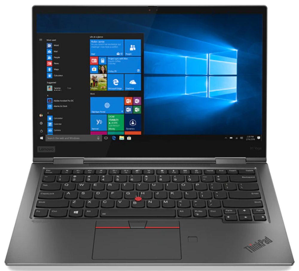 14" Ноутбук Lenovo Thinkpad Yoga X1 Gen 4 Touch (1920x1080, Intel Core i7-8665U, RAM 16ГБ,SSD 512ГБ, Intel UHD Graphics 620, Win 10Pro)