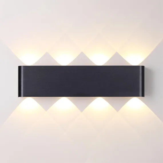 7191/8WL HIGHTECH ODL27 Настенный светильник черный браш./металл IP20 LED 8W 3000K 220V MAGNUM