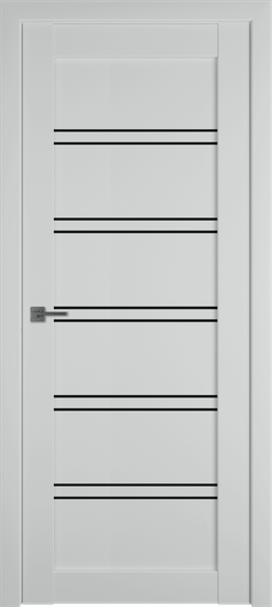 Дверь межкомнатная EMALEX 28 | EMALEX STEEL | BLACK GLOSS