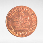 Germany, 1 Pfennig - Bank of German States, 1948, (Stuttgart Mint - "F"), VF