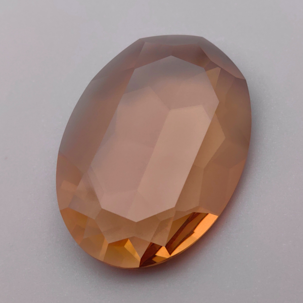Овал К9, Light Colorado Topaz Unfoiled