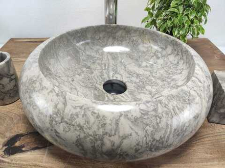 Раковина из мрамора Donut Grey Doreng DM-81038 45*45*13