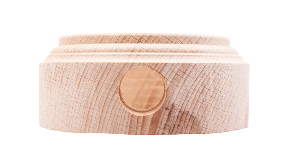 Рамка 2-местная для монтажа с декоративной трубой, бук, цвет натурэль (1 выход) BF1-620-10/T