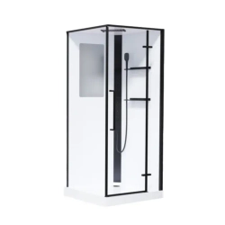 Кабина душевая Esbano (Эсбано) ESM-QUADRO-90 R, с низким поддоном, с гидромассажем, 90х90х215