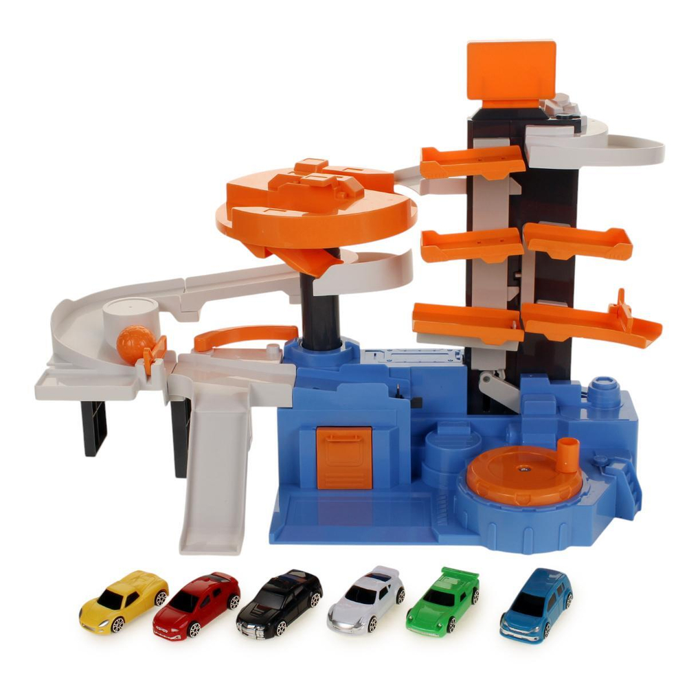 Парковка "Улицы города" 50,5х14х35,5см, 6 маш. в коробка (Арт. 1995314)