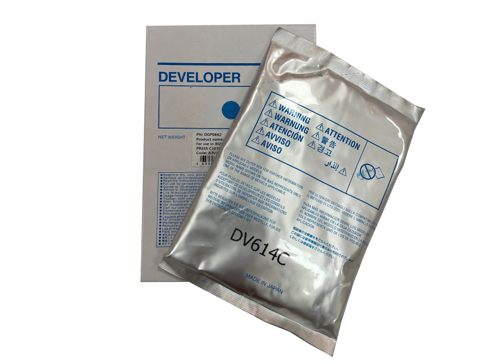 Девелопер DV-614C для KONICA MINOLTA Bizhub PRO C1060L, PRESS C1060/C1070/C1070P/C71HC (CET) Cyan, 630г, DGP0662