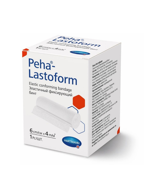 Бинт эластичный фиксирующий Peha-Lastoform 6 см × 4 м