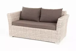 "Капучино" диван из искусственного ротанга двухместный, цвет бежевый
