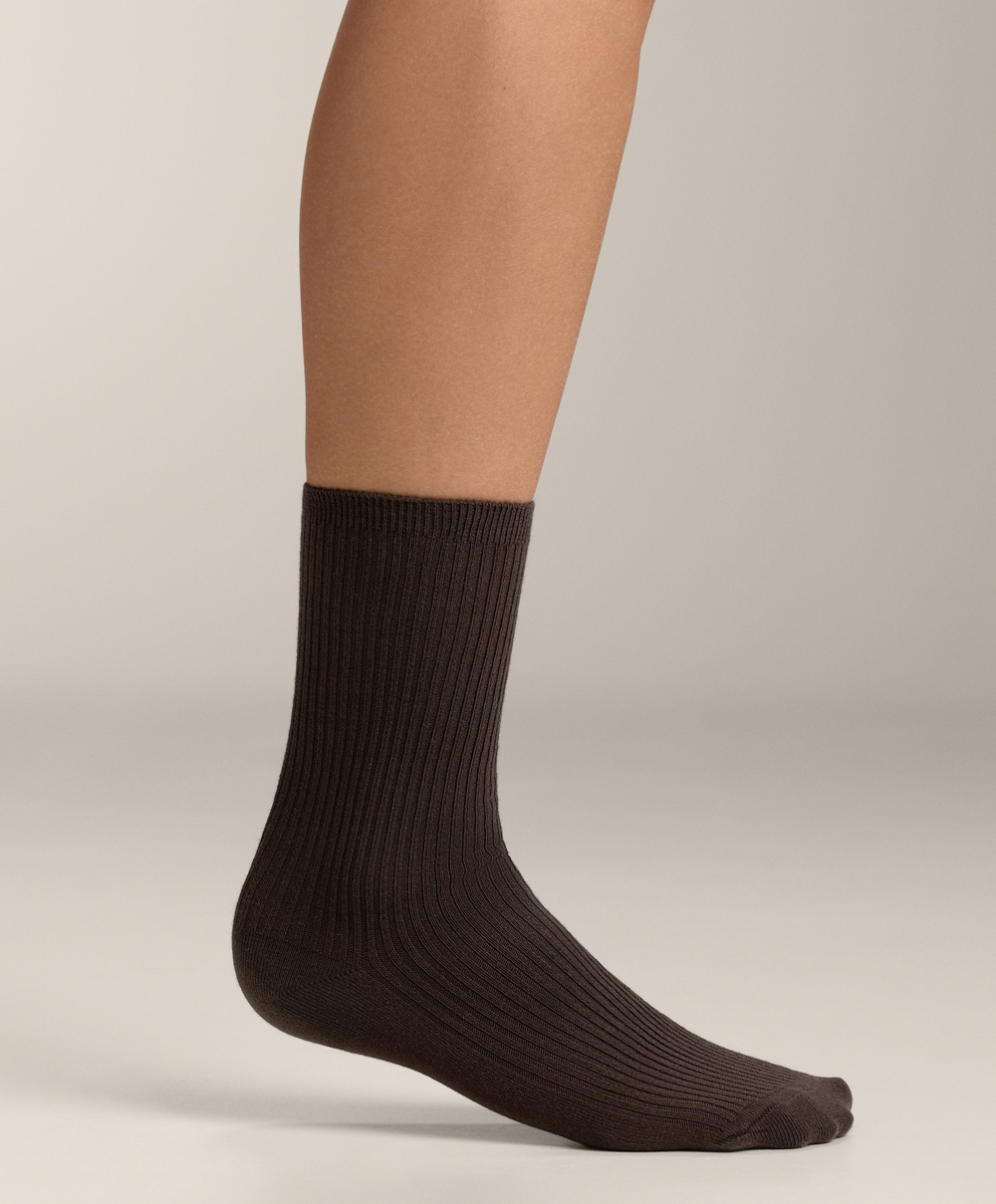 OYSHO Пять пар классических носков с хлопком, бледно-желтый