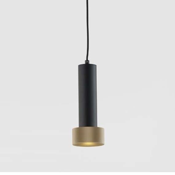 Подвесной светильник Focus черный - золотой