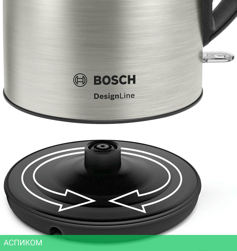 Электрочайник Bosch TWK3P420 нержавеющая сталь
