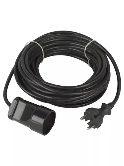 Удлинитель силовой в бухте Intro UP1100 10м без заземления 1 розетка ПВС 2х1мм, строительный садовый для газонокосилки и триммера