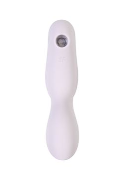 Вакуумный стимулятор клитора с вибрацией Satisfyer Curvy Trinity 2, сиреневый, 17,4 см