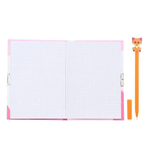 Блокнот детский Basir на замке, с ручкой, формат А6, серия "Лиса", переплет 7БЦ, 18*13.2 см, 48 листов, ассорти