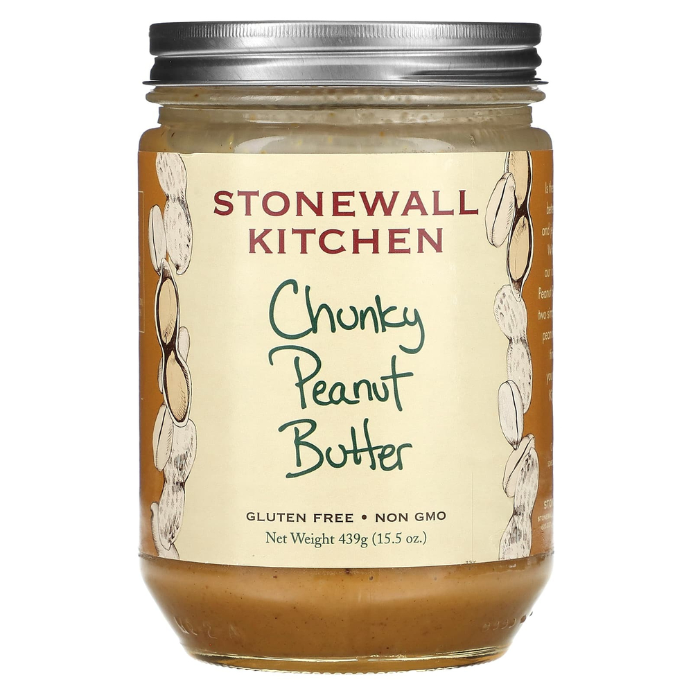 Stonewall Kitchen, арахисовая паста с кусочками арахисовой пасты, 439 г (15,5 унции)