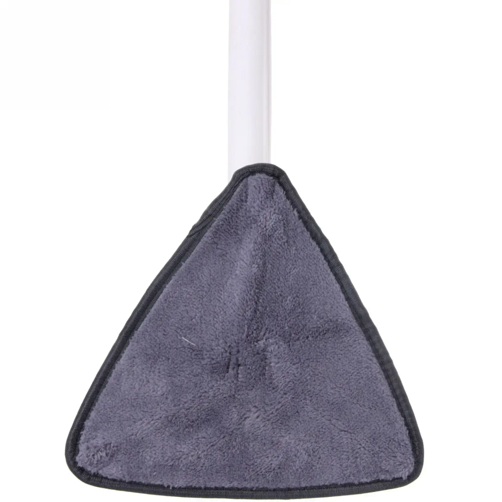 Швабра треугольная с отжимом, ручка 130 см цвет белый