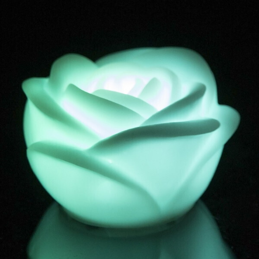 Светильник-ночник «Добрый сон-Роза» 6*3,5см LED на батарейках, цвета микс