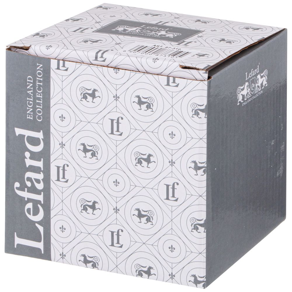 КРУЖКА СТЕКЛЯННАЯ С ФАРФОРОВЫМ СИТОМ LEFARD ЛОРИАН 420 МЛ