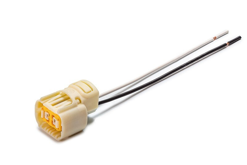 Разъем 2-х контактный ПТФ жгута 240705062R н/о для а/м Renault Logan, с проводами (CARGEN)