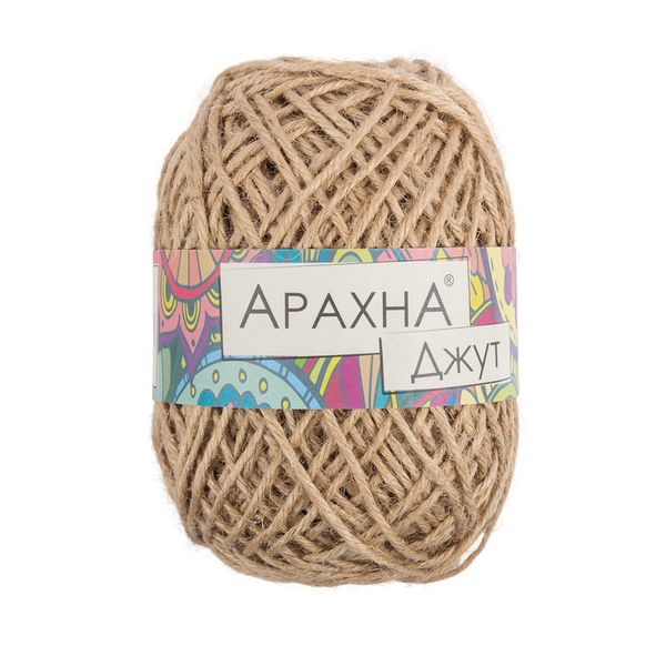 Пряжа Arachna Jute / уп.5 мот. по 100г, 90м, 003 св. бежевый