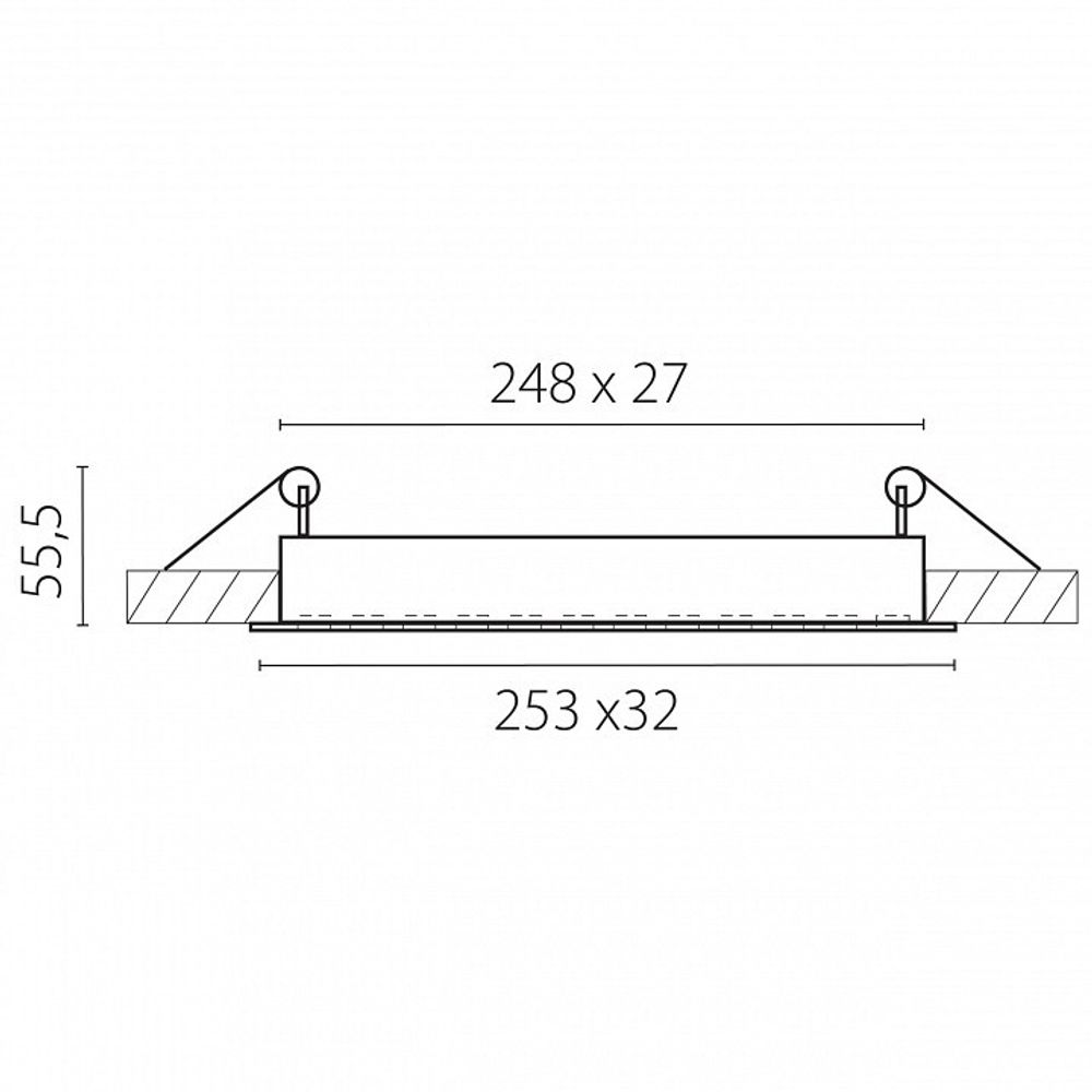Встраиваемый светильник Lightstar Guarda 080346
