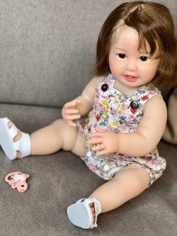 Кукла Реборн виниловая 55см в пакете (FA-135)