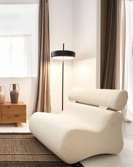 Кресло Club, белое букле