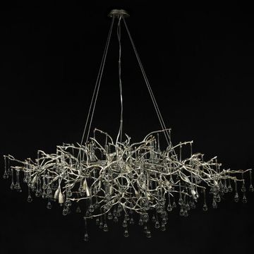 Подвесная люстра 15*G9 10067/1500 SG золото с серебром Bijout LOFT IT