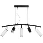 LR7353728630 Люстра RULLO 5х50W GU10 ЧЕРНЫЙ/БЕЛЫЙ (571735+214437-2+214486-3+202430-5)