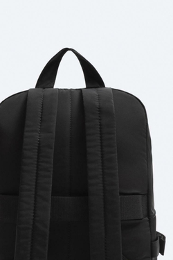 ZARA НЕЙЛОНОВЫЙ РЮКЗАК С КАРМАНАМИ, ЧЕРНЫЙ