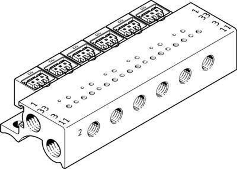 MHA1-PR10-3-M3-PI Плита для блочного монтажа