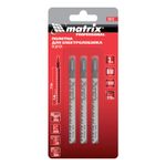 Полотна для электро лобзика по дереву, 3 шт, T101DF, 75 x 4 мм, Bimetal Matrix Professional, 78212