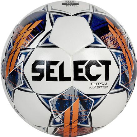 Мяч футзал. SELECT Futsal Master Grain V22, 1043460006, р.4, Basic, 32п, ПУ, руч.сш, бел-син-ор