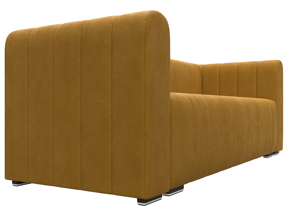 Диван прямой Лига-073 ВЕЛЮР BRUT 10 желтый
